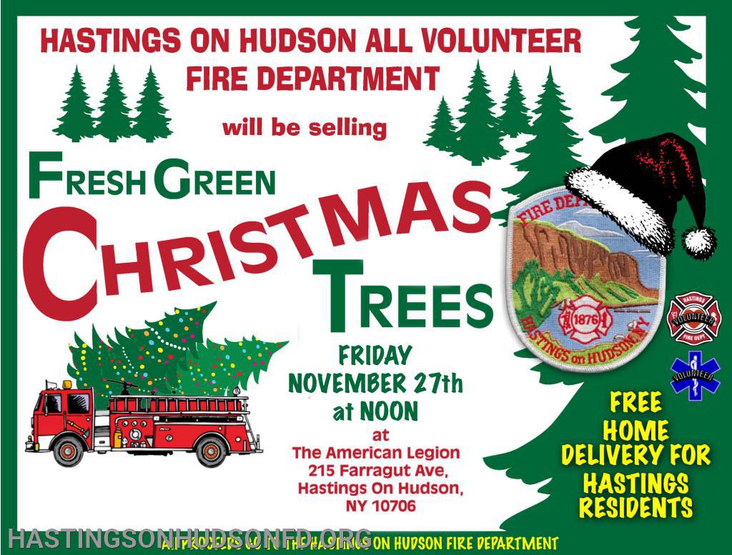 HastingsonHudson Fire Department Christmas Tree Sales Begin On